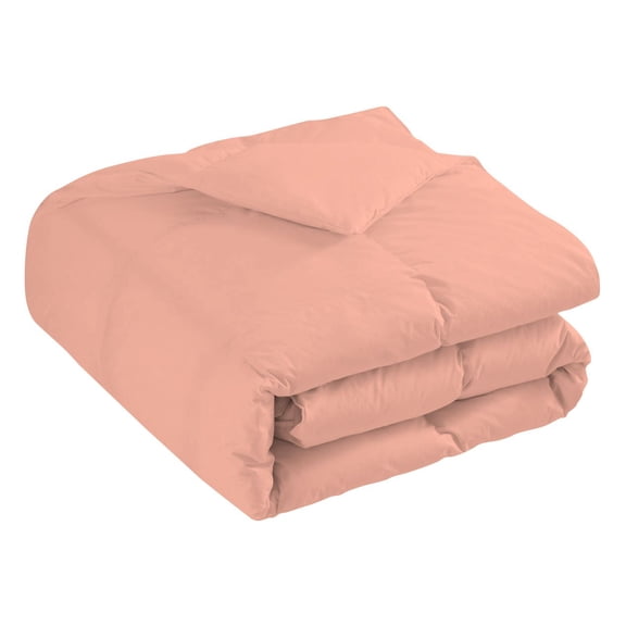 5 Piece Universal XL V Berth Comforter, 800 TC, 100% Egyptian Cotton, Twin/Twin XL Size Peach Solid