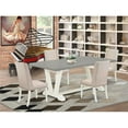 thumbnail image 1 of 5 Piece V-Style Awesome Dining Set - Cream, Cement & Linen White, 1 of 1