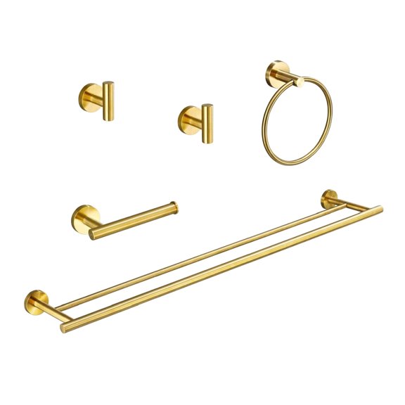 5 Piece Wall Mounted Accessory - Sturdy & Quick Install - Various Spaces - Neat Appearance