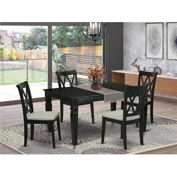 5 Piece Weston Dining Set - Black