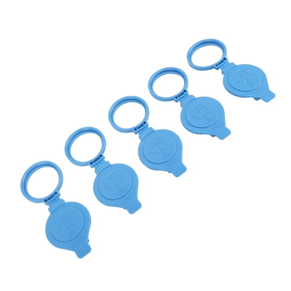 5-Piece Windshield Washer Reservoir Fluid Tank Cap Replacement Blue Wiper Bottle Lid Cover, 2.3 Inches / 5.8 cm Dynamic Engine Protection Accessory Pack