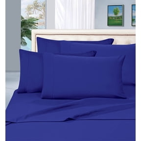 5-Piece Wrinkle Resistant 1500 Thread Count Bed Sheet Set, Split King, Royal Blue