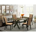 thumbnail image 1 of 5 Piece X-Style Beautiful Kitchen Table Set - Wire Brushed Black, 1 of 1