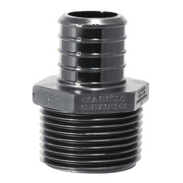 5 Pieces 1 in Pex B x 1 in Male NPT Adapter, Poly Alloy,