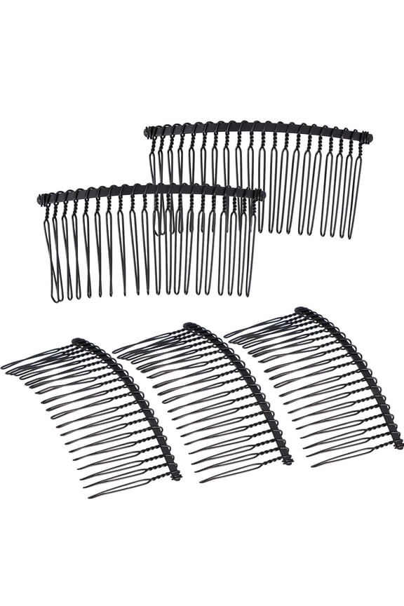 5 Pieces 20 Teeth Hair Clip Combs Metal Wire Hair Combs Wire Twist Bridal Wedding Veil Combs