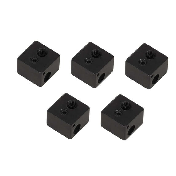 5 Pieces 3D Printer Heater Block Extruder Hotend Heater Block Replacements Good Performance Easily to Install 3D Printing Supplies