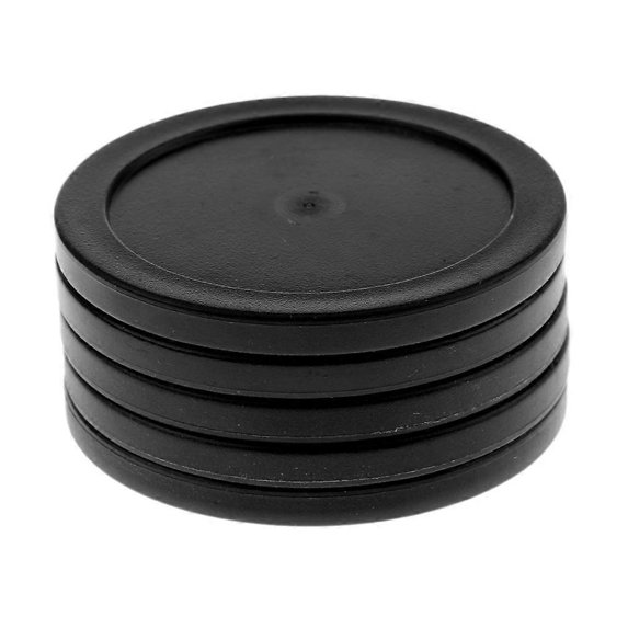 5 Pieces 62mm Air Hockey Replacement Pucks for Full Size Air Hockey Tables RedBlack