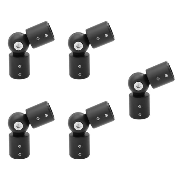 5 Pieces Angle Curtain Rod Corner Connection Heavy Duty Connector Adjustable