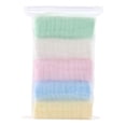 thumbnail image 1 of 5 Pieces Baby Bibs Tower Infant Water Absorption Feeding Cloth Newborn Small Handkerchief Washcloth Nursing Color Random Mixed Color, 1 of 10
