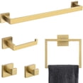 thumbnail image 1 of 5 Pieces Bathroom Hardware Accessories Set Towel Bar Set Wall Mounted,Stainless Steel, 1 of 7