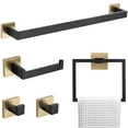 thumbnail image 1 of 5 Pieces Bathroom Hardware Accessories Set Towel Bar Set Wall Mounted, 1 of 6