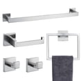 thumbnail image 1 of 5 Pieces Bathroom Hardware Accessories Set Towel Bar Set Wall Mounted, 1 of 6
