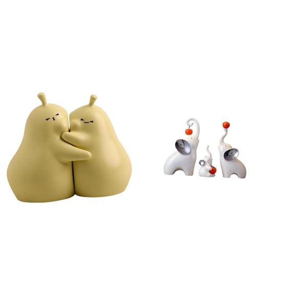 5 Pieces Book Ends Holders Stoppers Elephant Statues Ceramic Craft Heavy Books Living Room Bedroom Office