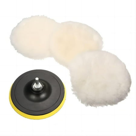 5 Pieces Buffing Pads Car Polishing Pad Set Accessory Durable Car Detailing Supplies for Polishing Machine Furniture Motorcycle Washing 6 inches
