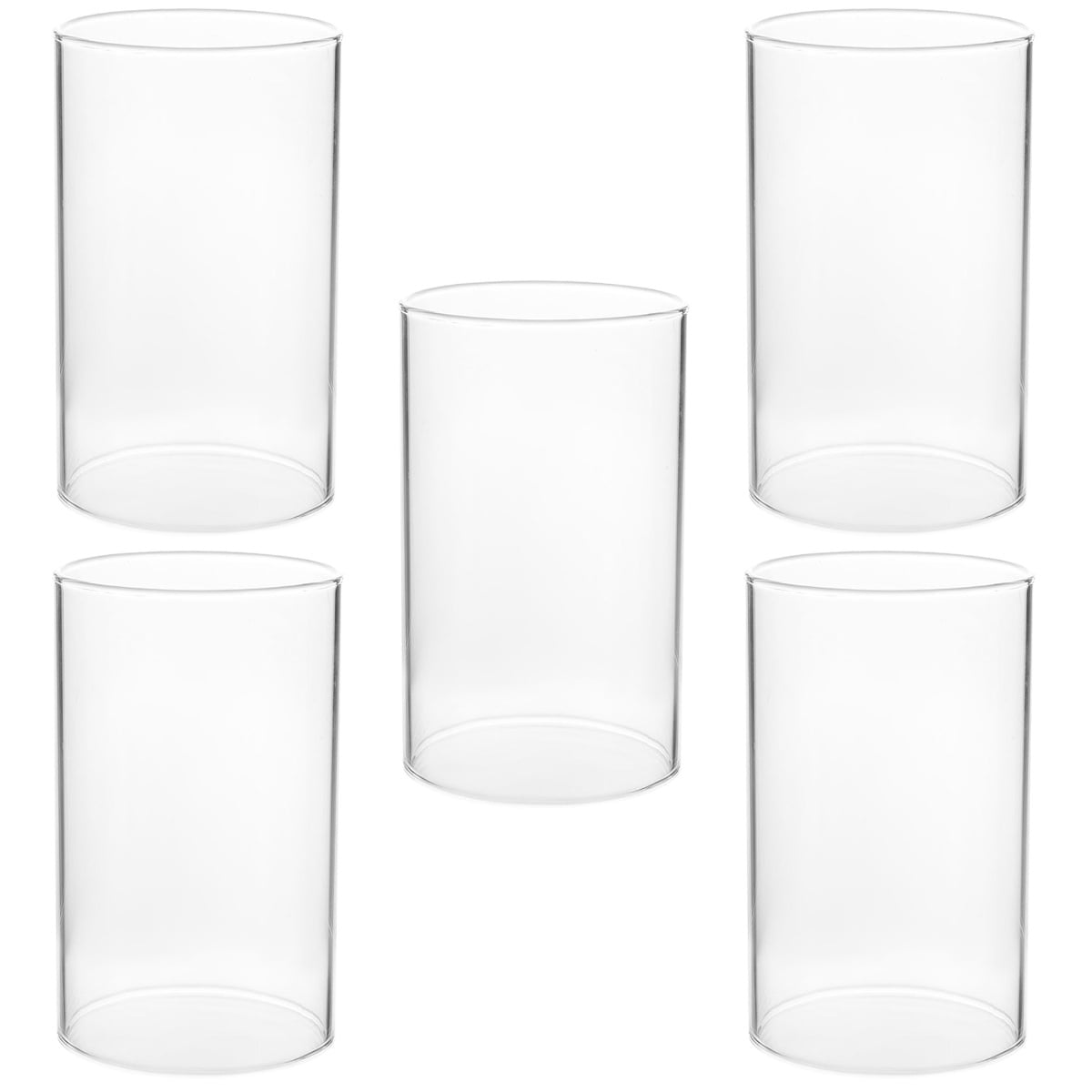 5 Pieces Candle Shade Taper Candle Holders Small Glass Candle Holder
