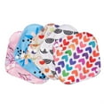 thumbnail image 1 of 5 Pieces Charcoal Bamboo Mama Cloth/ Menstrual Pads/ Reusable Sanitary Pads (Pantyliner (S,7.81 inch)), 1 of 4