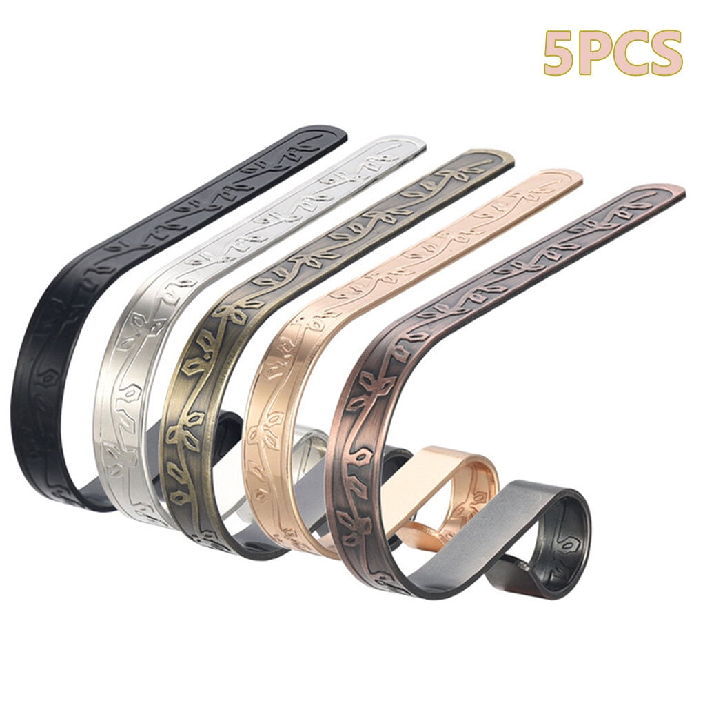 5 Pieces Christmas Stocking Holder Hooks Metal Hooks Christmas Stocking