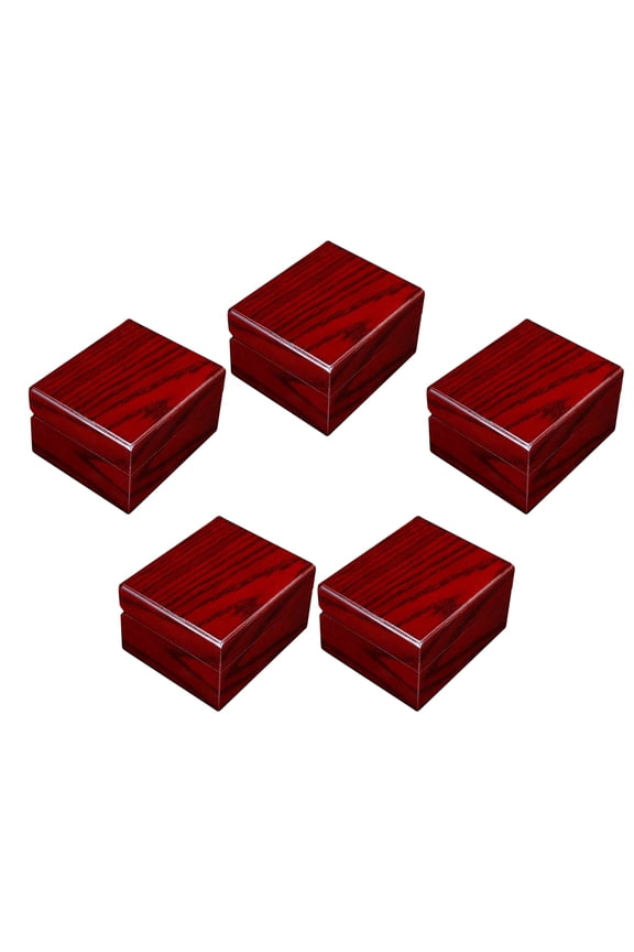 5 Pieces Classic Solid Box Bangle Storage Case Wristwatch Display/