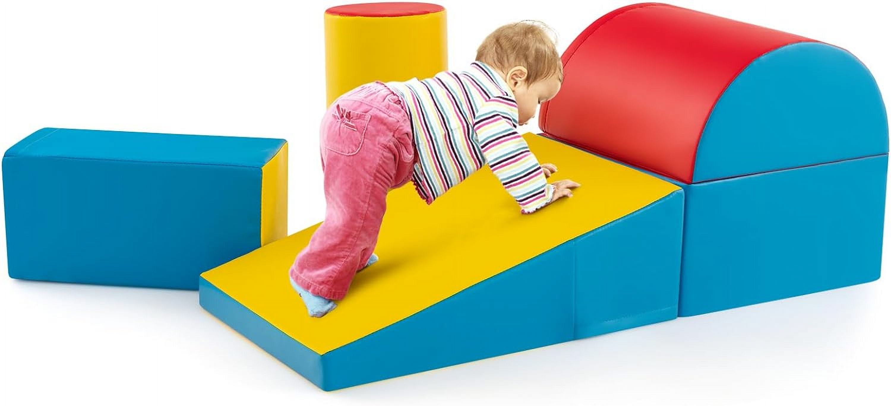 5 Pieces Climbing Toys for Toddlers, Soft Foam Block Play Structures