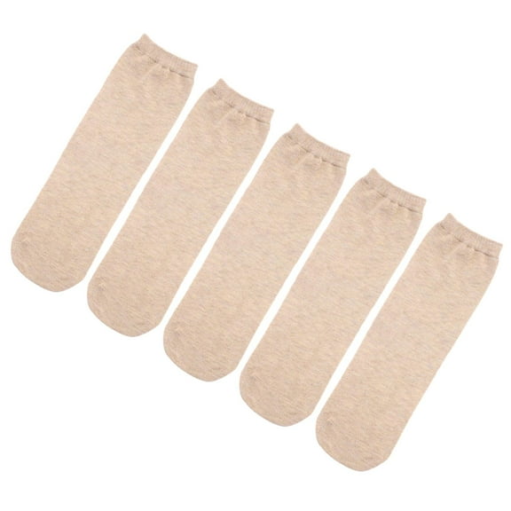 5 Pieces Cotton Provide Warm Thickened Breathable Sweat Absorption Stretch Accessories Prosthetic Limb Socks Leg Amputee Socks for Unisex 28cm