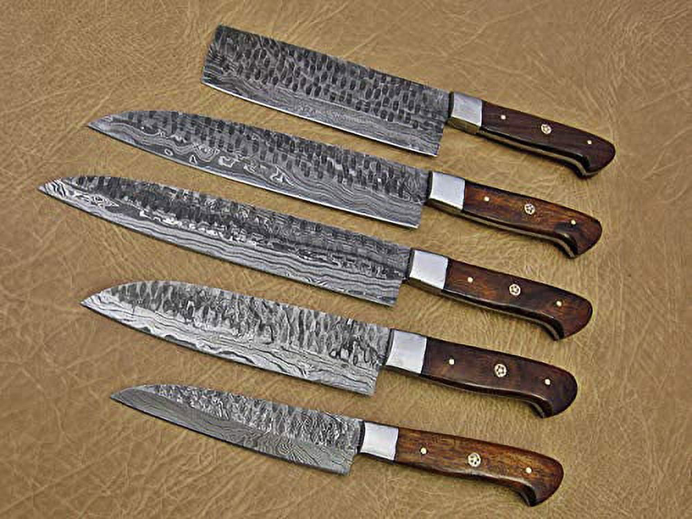 The Virgin Rose  Hand Forged 67 Layers Damascus Steel 5-Piece Set – Exotic  Knife