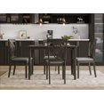 thumbnail image 1 of Home Design 5-Piece Denwin Dining Set, Taupe, Rectangular table, Shaker legs, Wood-detail chairs, Padded seats, Small-space friendly, Elegant design, 1 of 7