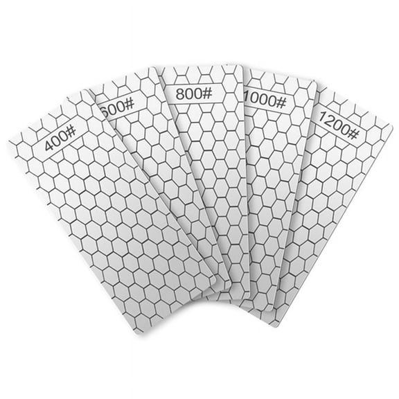 5 Pieces Diamond Sharpening Stone Set,Diamond Lapping Plate Coarse/Medium/Fine Grit Sharpener,400/600/800/1000/1200 Grit