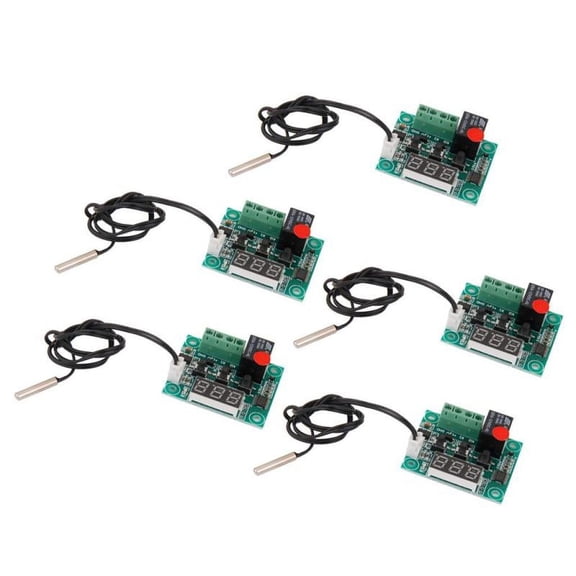 5 Pieces Digital Thermostat Temperature Control Switch Sensor Module