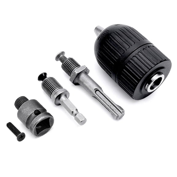 5 Pieces Durable Drill Chuck Adapter With Hex Shank Set Corrosion Resistance