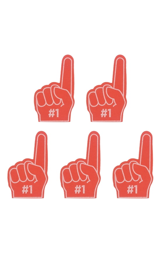 5 Pieces EVA Foam Finger Red Blue Cheering Gloves Fashion Sports Party Favors Outdoor Essentials for All Occasions