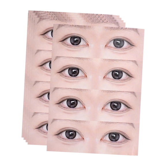 5 Pieces Eyelash Practice Sticker Professional Lash Mapping Stickers Tool Sturdy Material for Girls Training Sessions