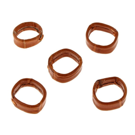 5 Pieces Faux Leather Holder Retainer Loop 20mm Brown