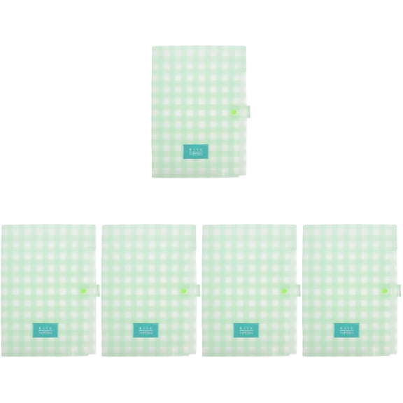 5 Pieces File Holder Storage Really Boxes Expandable Folder Documents Bag Student Green