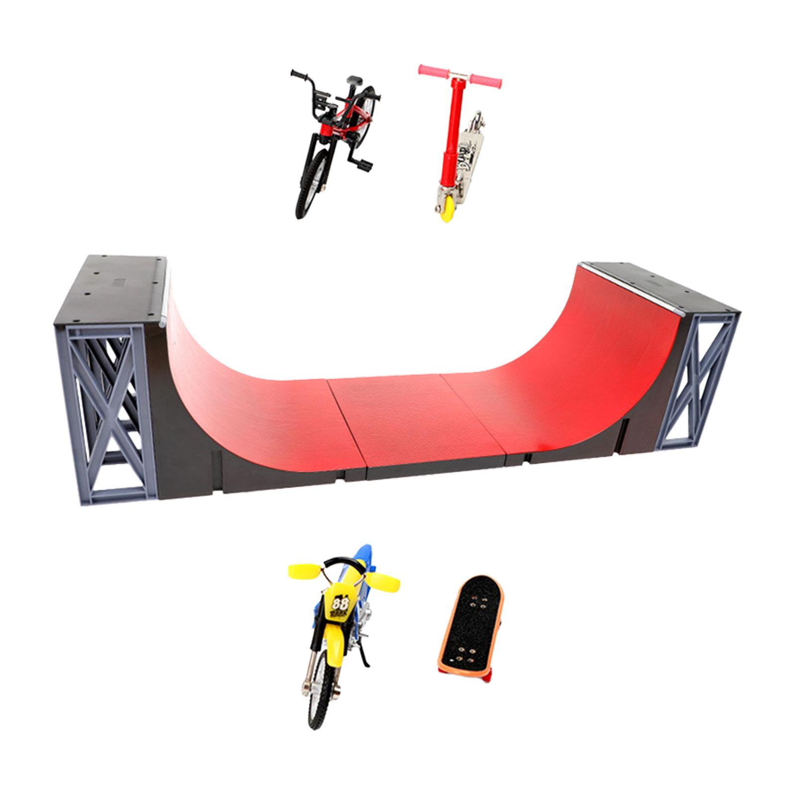 5 Pieces Fingerboard Ramp Finger Set Finger Skateboard Ramps Toys for
