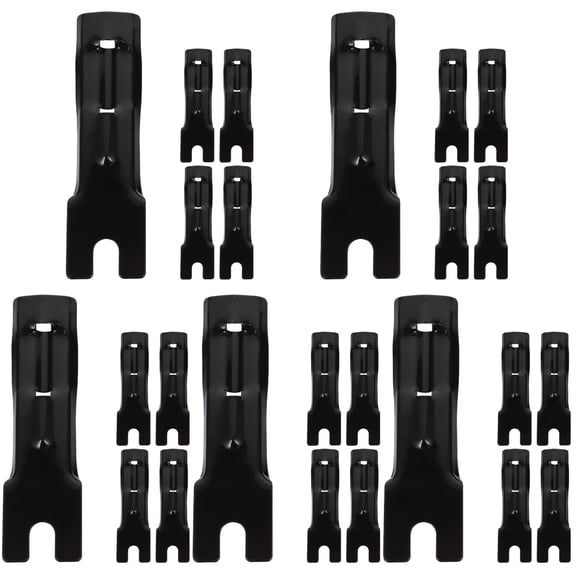 5 Pieces Flagpole Bracket Riding Brackets Bikes Banner Child Black