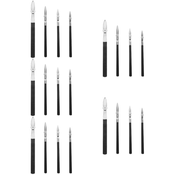 5 Pieces Fountain Pen Straight Ruling Pen Duck Pen 15.4X1cm Black