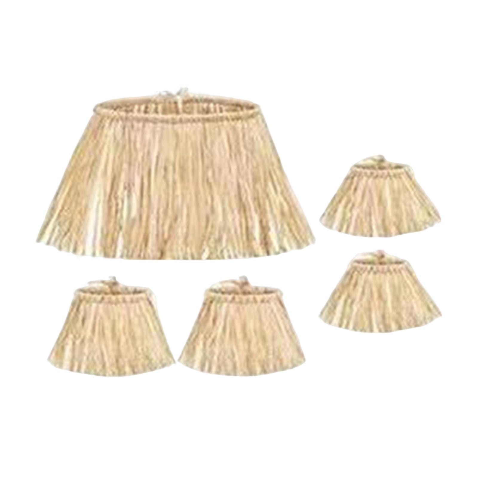 5 Pieces Grass Skirt ,Luau Skirts, Adjustable Elastic Fancy Dress