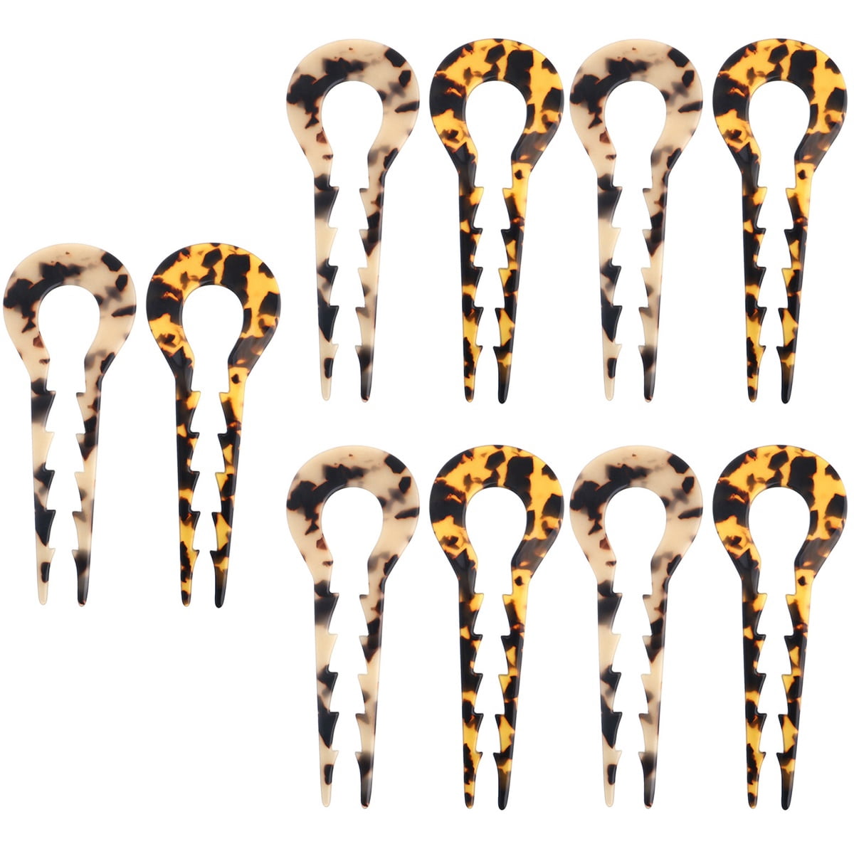 5 Pieces Hair Cellulose Acetate Sheet Hairpin Accessory Women - Walmart.com