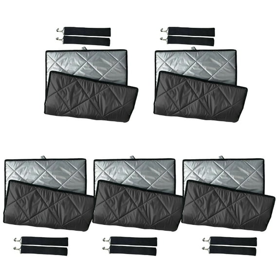 5 Pieces Insulation Covers for Frozens Food Transport Polyester Materials Suitable for Multiple Box Sizes Daily Use