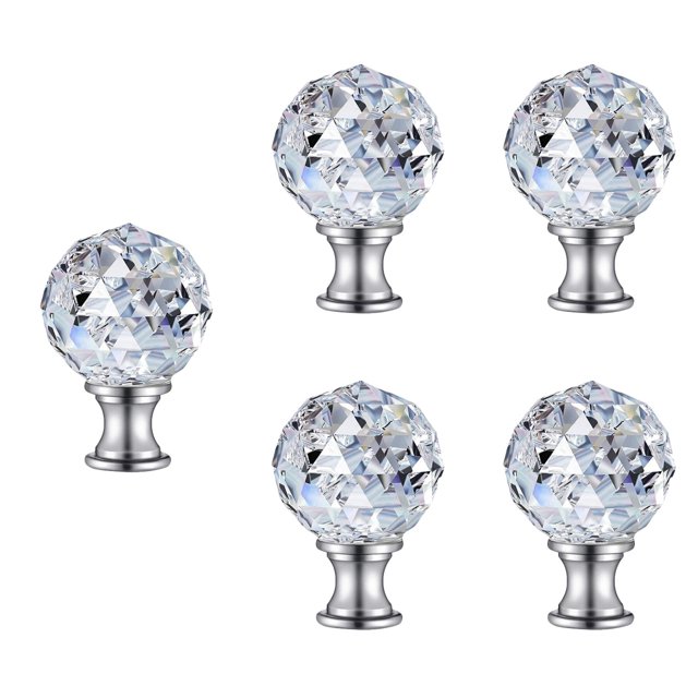 5 Pieces Lampshade Decorative Head Light Screw Caps Finial Room Decour