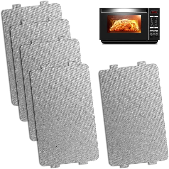 5 Pieces Microwave Oven Mica Plate Sheet,MicrowaveWaveguide Cover Universal Mica Wave Guide Plates Sheet,UniversalMica Foil for Microwave Pvens, Hair Dryers, Toasters and Heaters