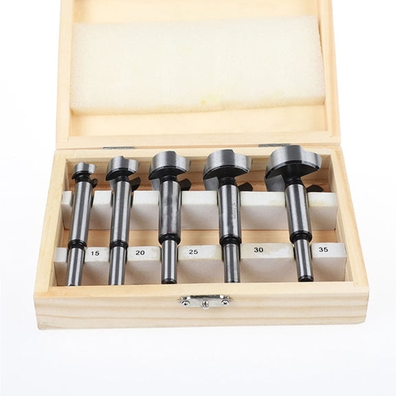 5 Pieces Multifunctional Hole Saw Set High-carbon Steel Porcelain Drilling Power Tool for Wood Plastic