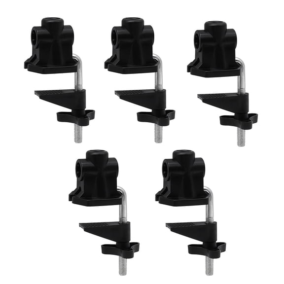 5 Pieces Non-Slip C Clamp, Desk Lamp Clip Mounting Table Base Clamp for Swing Arm Light, Swing Arm Lamp,