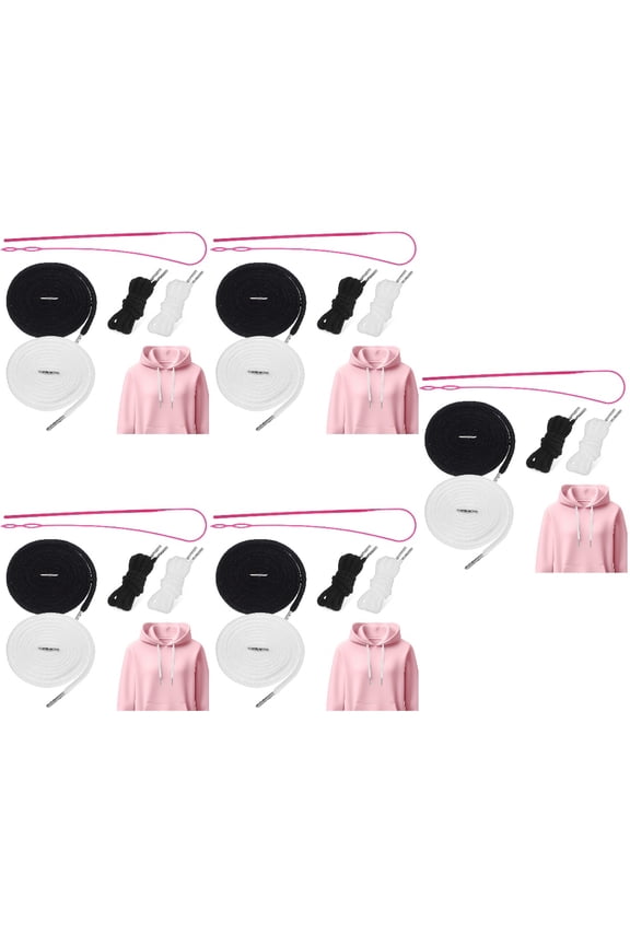 5 Pieces Pant Cord Drawstring Replacement Equipment 130.00X0.50X0.50CM