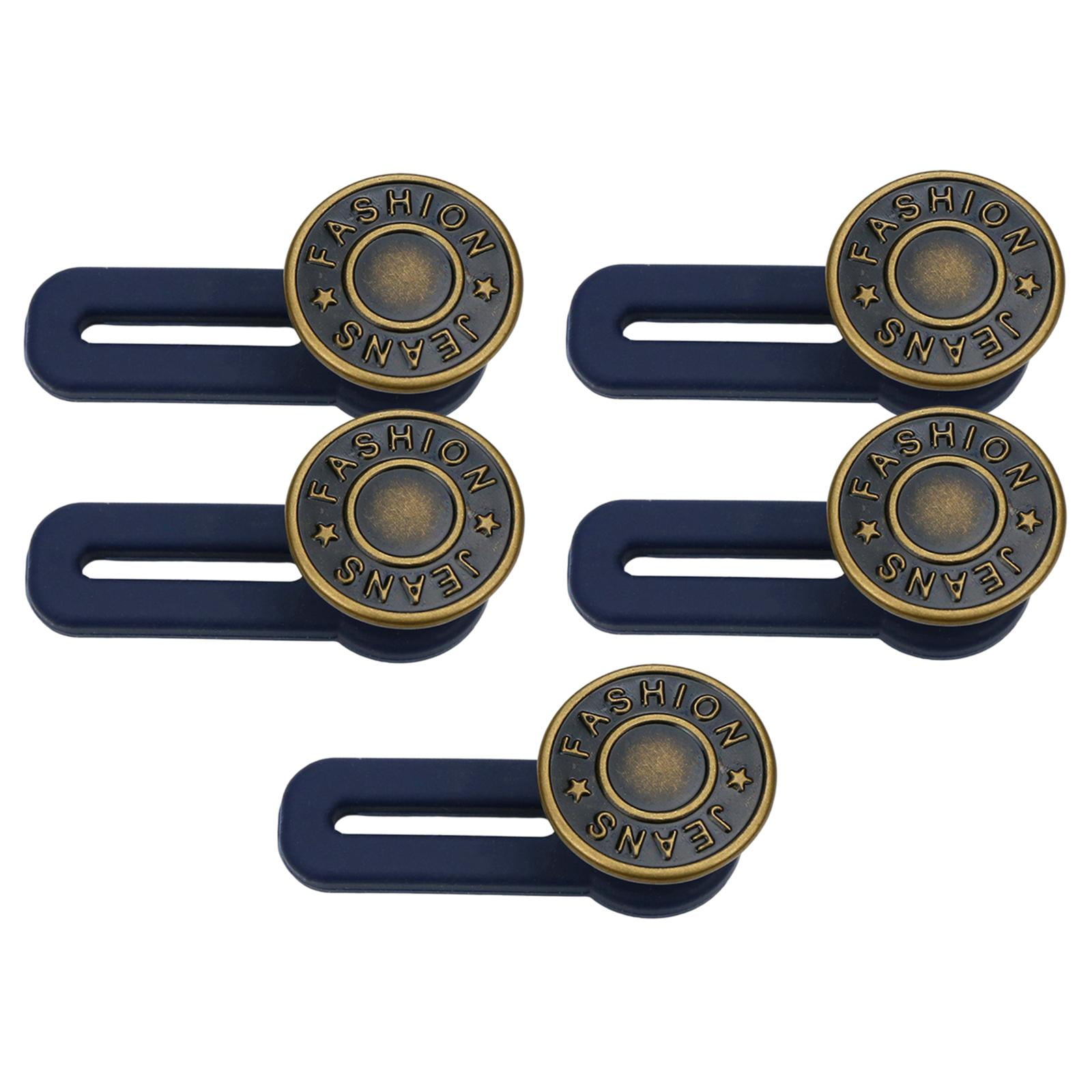 Adjustable Jeans Button Extender Pants Waist Extension Stretch Nail-free  Metal F