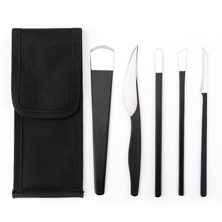 5 Pieces Pedicure Knife for Feet Ingrown Toe Nail Correction Nippers Clipper Remover with Storage Bag. (5 Pieces Set)