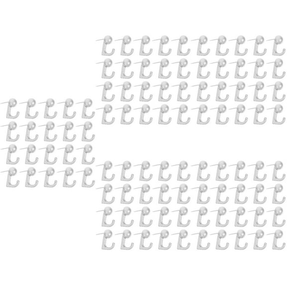 5 Pieces Peg Kit Hanging Pins Thumbtacks Hook Bulletin Board Decorations Clothes Rack Silver