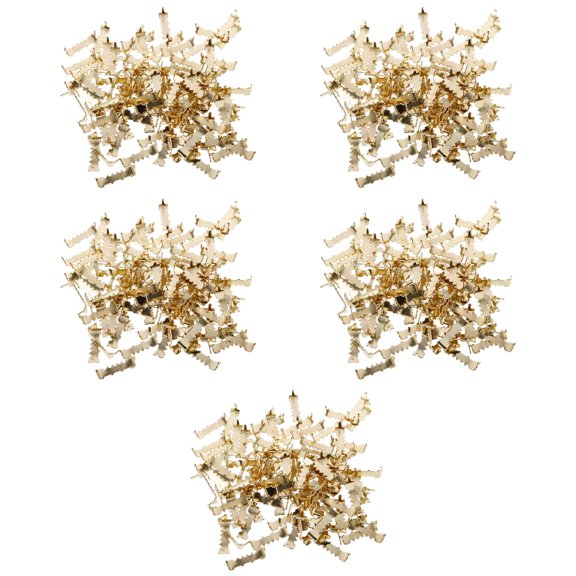 5 Pieces Picture Framing Hardware Photo Frame Back Panel Hidden Hanging Clear Golden