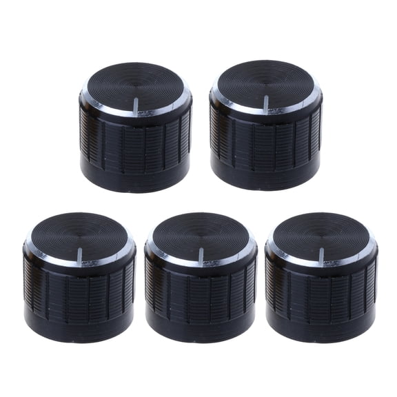5 Pcs Aluminum Control Rotary Knob Potentiometer Control Adjustable Electronic Control Knob Easy to Use