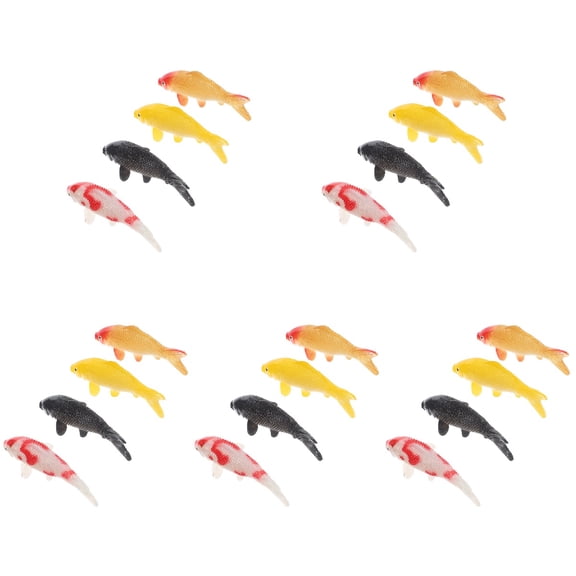 Set of 5 Lifelike Artificial Fish Models for Aquarium Decoration, Home Display, and Realistic Fish Collection